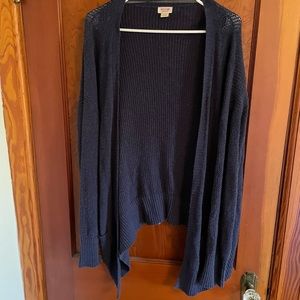 Mossimo Supply Company blue knit cardigan size large